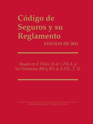 cover image of Codigo de Seguros y su Reglamento
